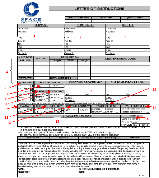 Imagen Carta de Instrucciones